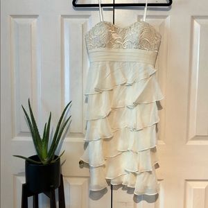 Aidan Mattox Ivory / White Dress